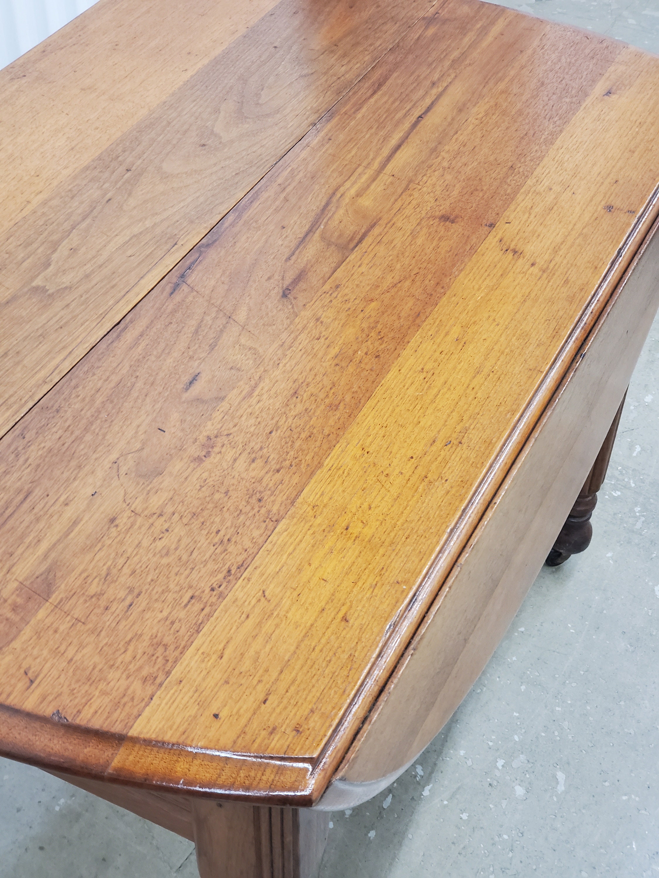 Antique Dropleaf Dining Table Antique Wood Round Table Etsy