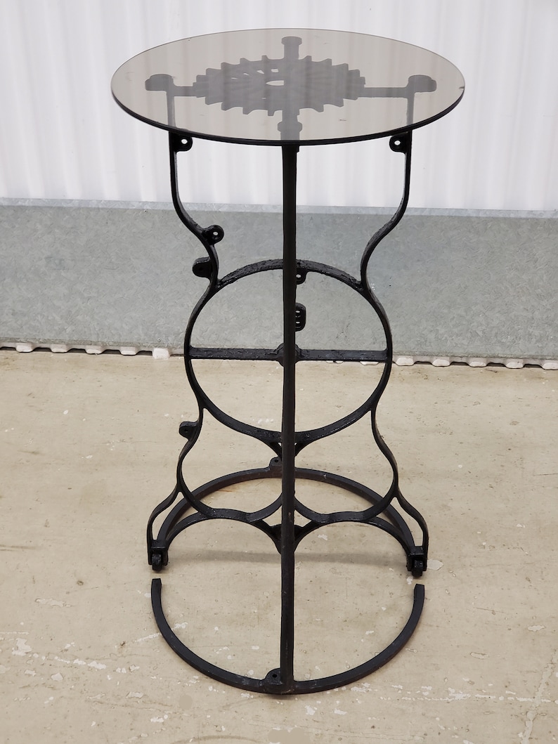 Antique Cast Iron End Table, Antique Singer Sewing Table, Antique Side