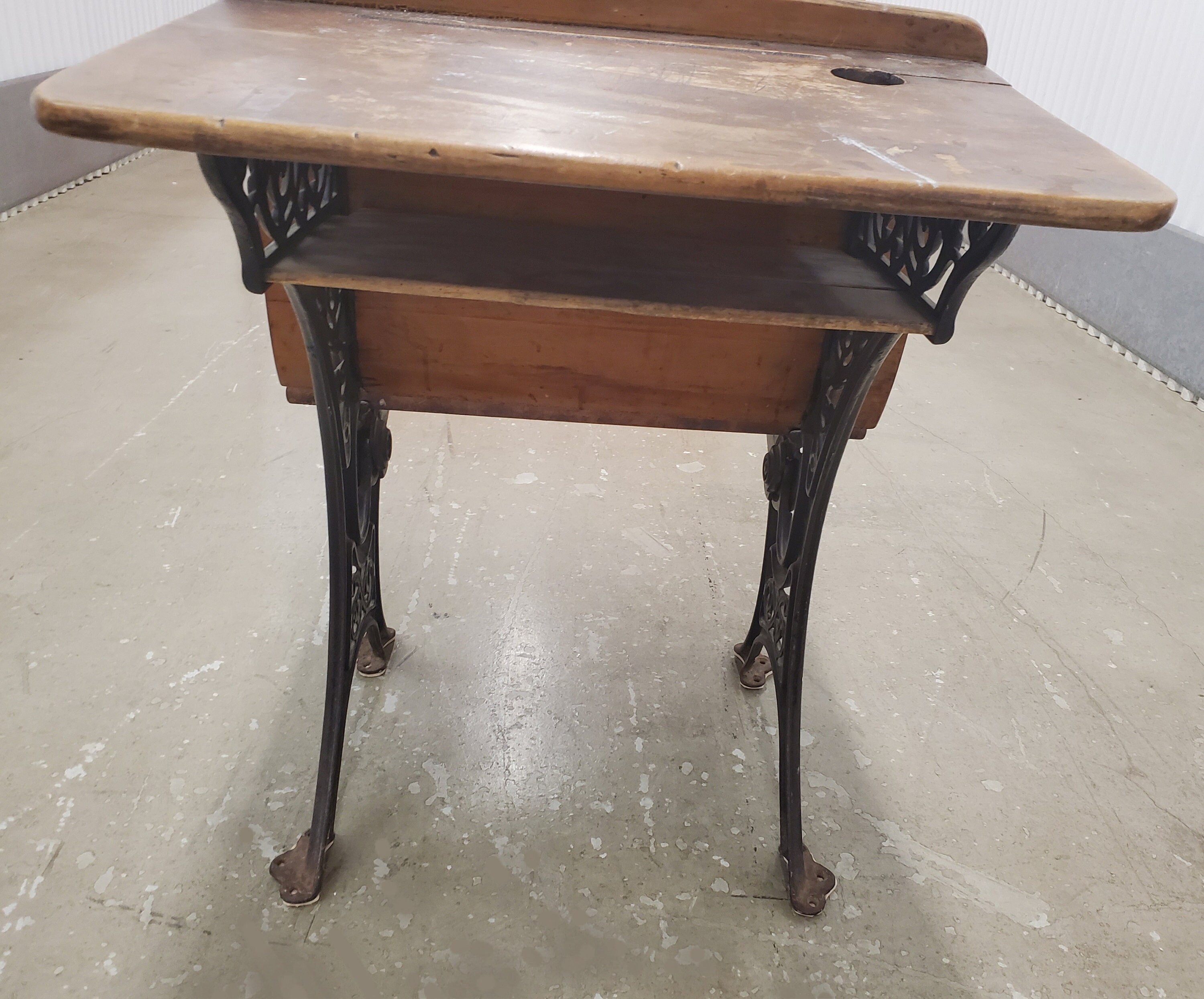 Antique School Desk Bench School Desk Antique Desk Cast Etsy