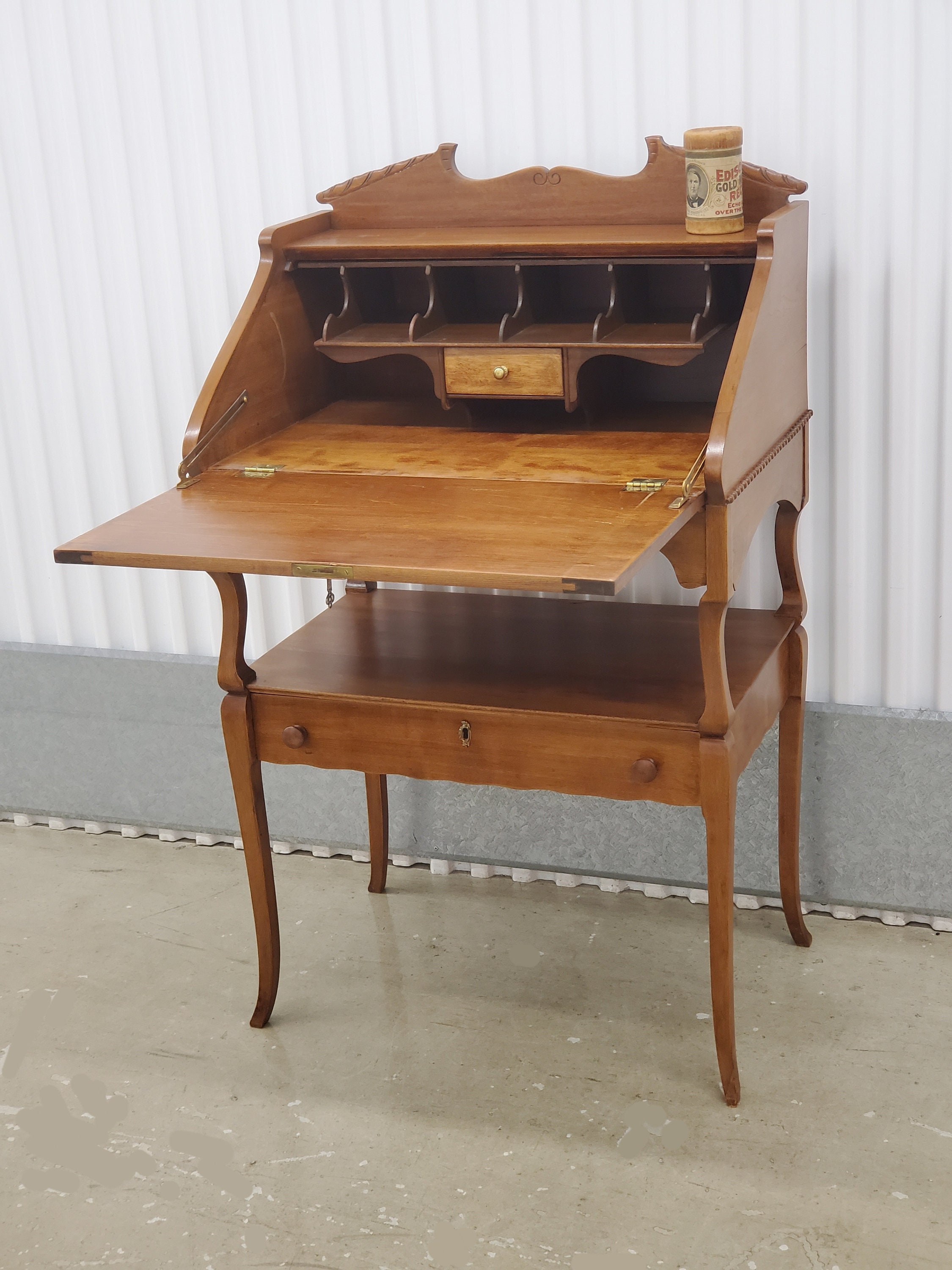 Vintage secretary writing desk deals