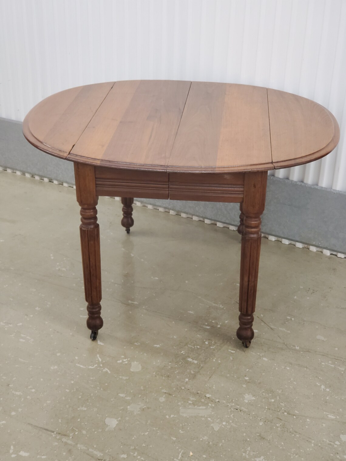 Antique Dropleaf Dining Table Antique Wood Round Table Etsy