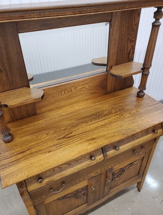 Antique Sideboard Cabinet With Mirror Antique Side Board Cabinet