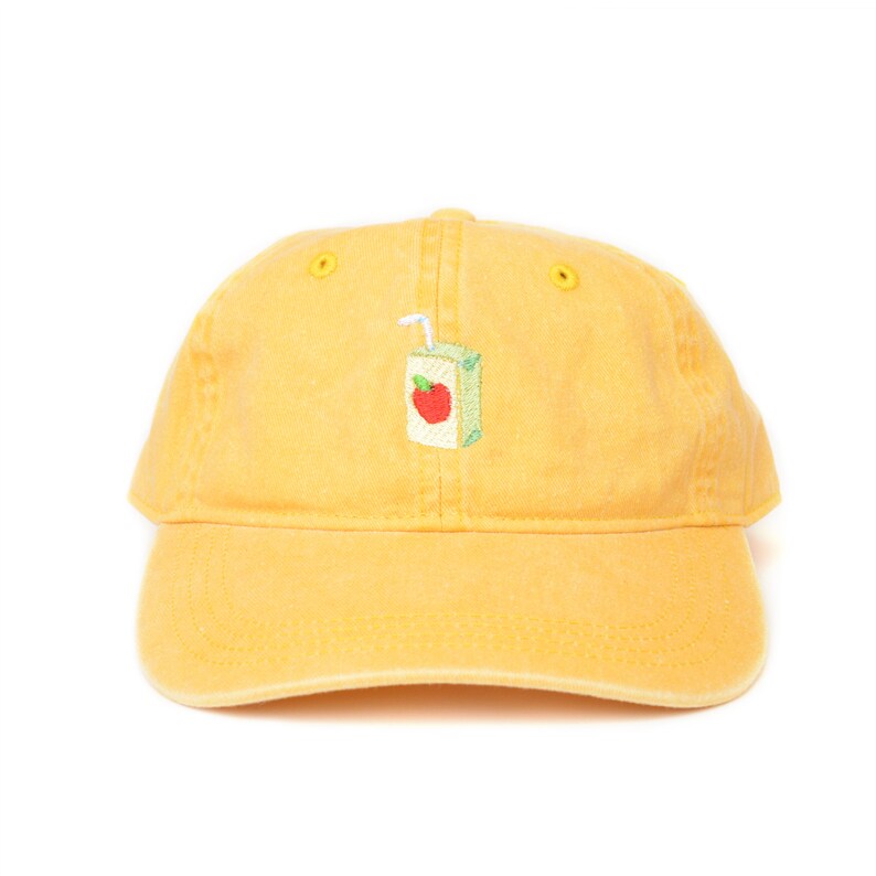 Embroidered Apple Juice Hat Custom Colors Unisex 6panel Etsy