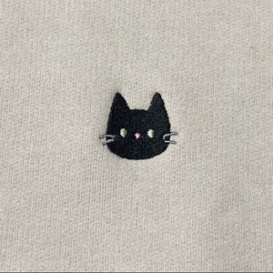 Tシャツ・カットソー +AMBLER+ Black cat unisex hooded sweatshirt black AHP1114 il_fullxfull.4549249038_d7b0.jpg