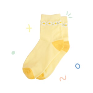 Daisy Chain Ankle Socks | Women&#39;s Cute Pattern Socks | Flowers | Happy Fun Socks | Unique Gift | Gift for Her | Gift Ideas | Novelty Design