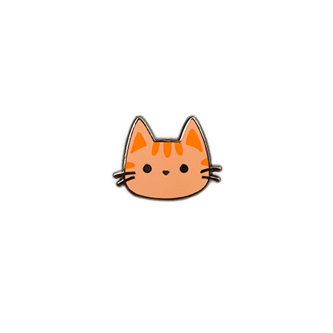 Orange Cat Enamel Pin | Cute Hard Enamel Pin | Pet Pin | Adorable ...