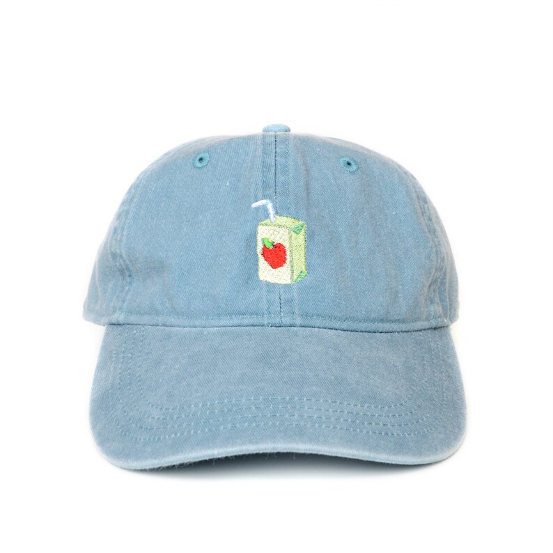 Embroidered Apple Juice Hat Custom Colors Unisex 6panel Etsy