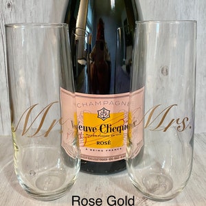 Mr. and Mrs. stemless champagne flute, Wedding Glasses, Wedding Gift, I Do, Wedding, Married, Bridal Shower