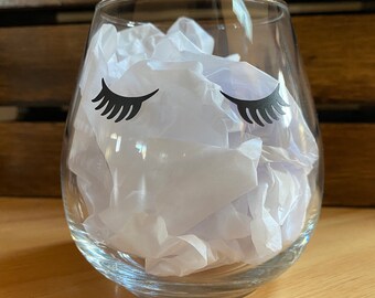 Eyelash Wine Glass, Lash Artist, Lash Girl, Lash Artist Gift, Lash Gift, Lashes, Gift, Esthetician Shirt, Esthetician Gift, Lash Lift Gift