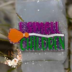 Je sens les enrouleurs de badges pour enfants, Halloween, saison fantasmagorique, sorcière, cadeau d'infirmière, mignon, paillettes, perles, enseignant, pédiatrie, soins de santé