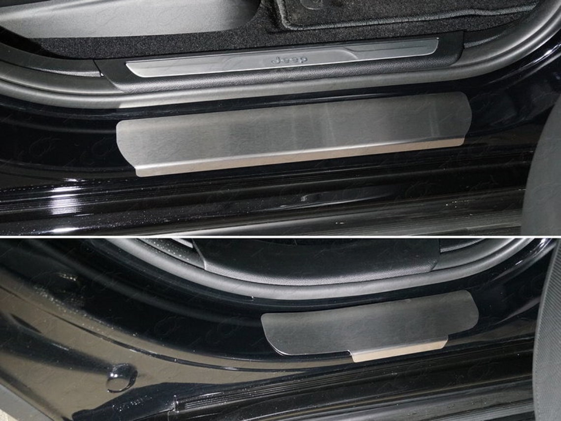 Stainless steel Door Sill Pads Jeep Grand Cherokee 2017UP Etsy