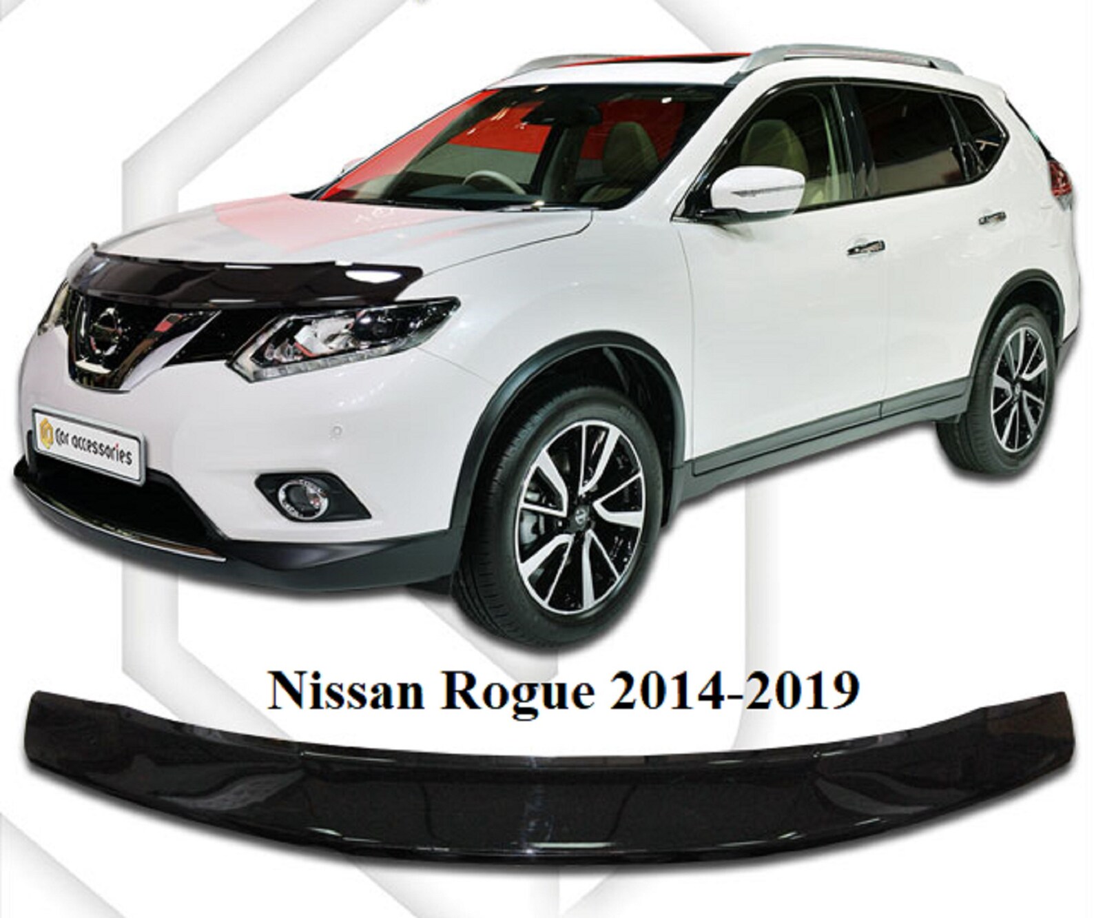Bug shield Hood Deflector for Nissan Rogue 20142019 Guard Etsy