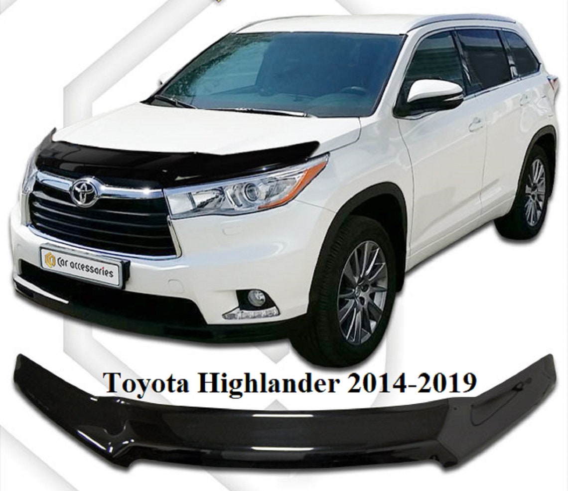 Bug shield Hood deflector Toyota Highlander 20142018 Guard Etsy