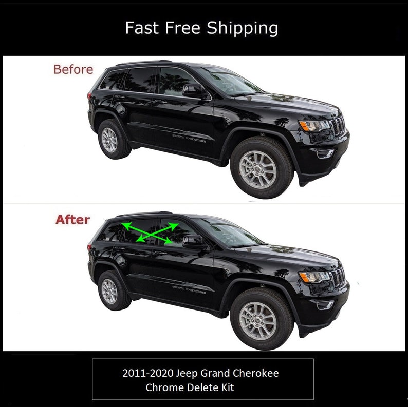Chrome Delete Vinyl Kit Blackout Trim Overlay for 201120
