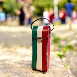 Sacoche de pétanque personnalisable Italie, pochette personnalisée fabriquée en France, cadeau artisanal parfait pour la fête des pères
