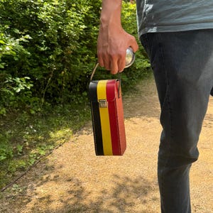 Customizable petanque bag Belgium, personalized pouch made in France, perfect handmade gift for Father&#39;s Day
