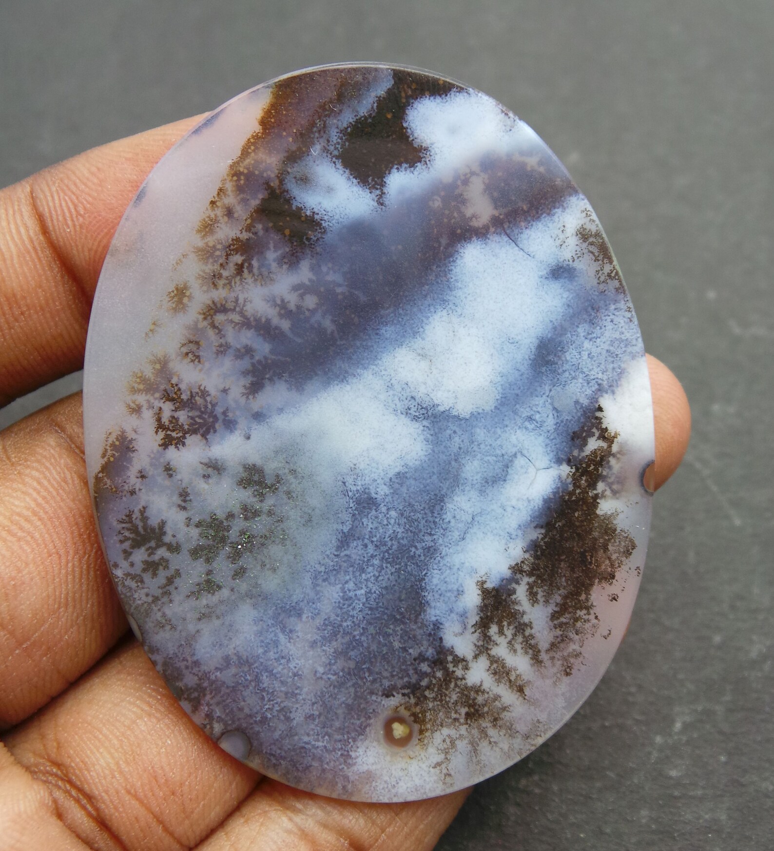 Dendrite Quartz Gemstone CabochonDendrite Quartz Etsy