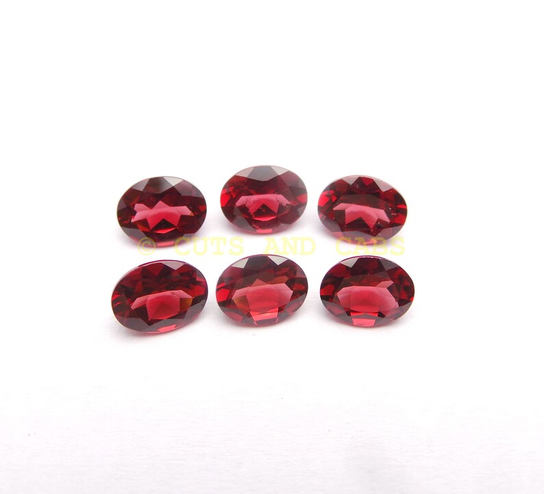 Mozambique Garnet Gemstone Cuts-Mozambique Garnet Stone-Natural Mozambique Garnet Faceted Oval Gemstone-9x7 MM-3 Pcs-Wholesalegems-BS10648