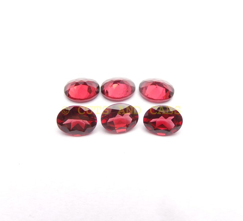 Mozambique Garnet Gemstone Cuts-Mozambique Garnet Stone-Natural Mozambique Garnet Faceted Oval Gemstone-9x7 MM-3 Pcs-Wholesalegems-BS10648