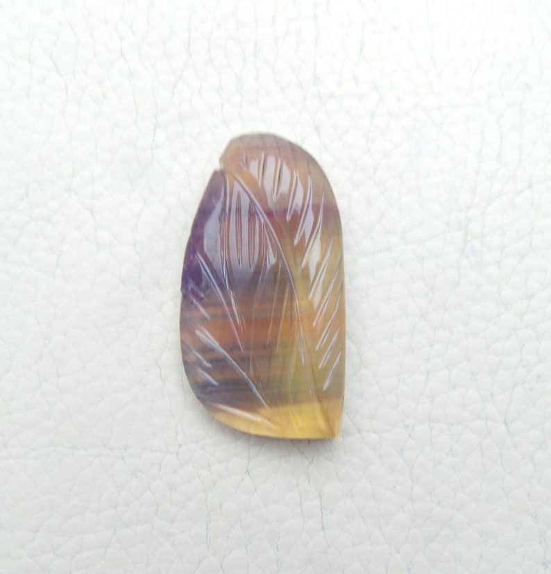 Fluorite Gemstone Cabochon-Fluorite Cabochon-Natural Fluorite Smooth Hand Carved Fancy Shape Cabochon-37x20x7 MM-Wholesalegems-BS8336