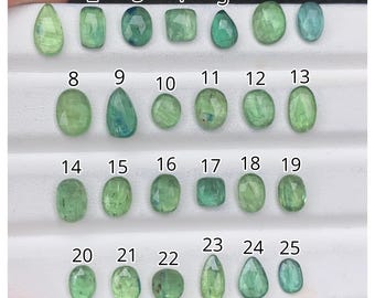 100% Natural Mint Kyanite Gemstone Rose Cut Mix Cabochon High Quality Loose Gemstone For Jewelry Making Wholesalegems Code B-777