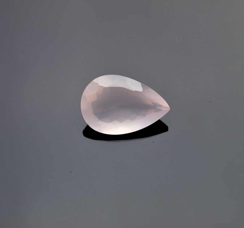 Rose Quartz Gemstone Cut Stone-Rose Quartz Cut Stone-Natural Rose Quartz Faceted Cut Pear Shape Gemstone-High Quality-Wholesalegems