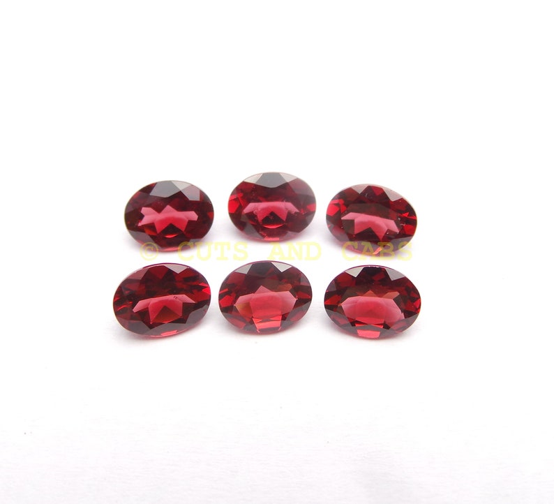 Mozambique Garnet Gemstone Cuts-Mozambique Garnet Stone-Natural Mozambique Garnet Faceted Oval Gemstone-9x7 MM-3 Pcs-Wholesalegems-BS10648