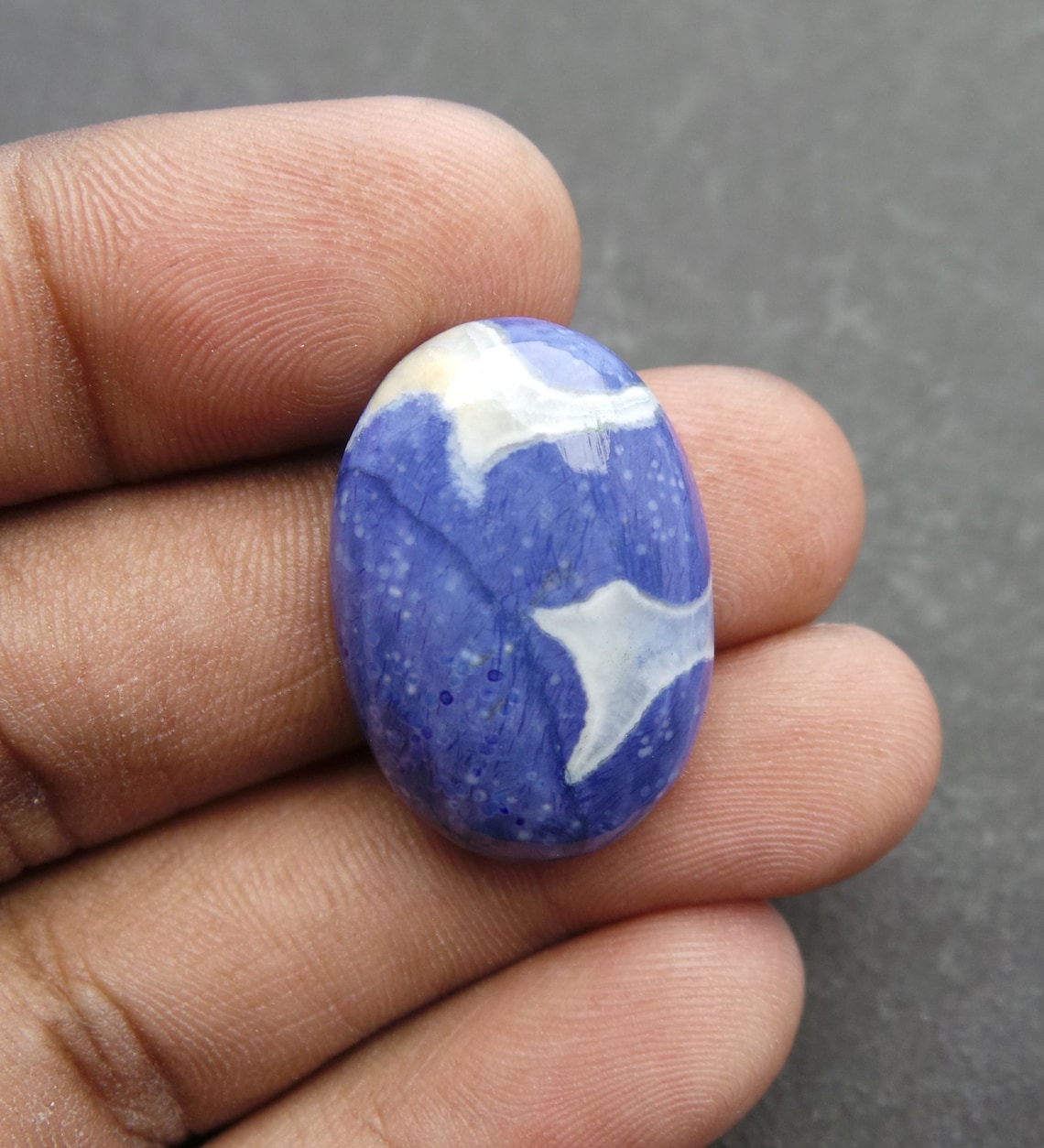 Blue Jasper Gemstone Cabochonblue Jasper Cabochonnatural Etsy UK