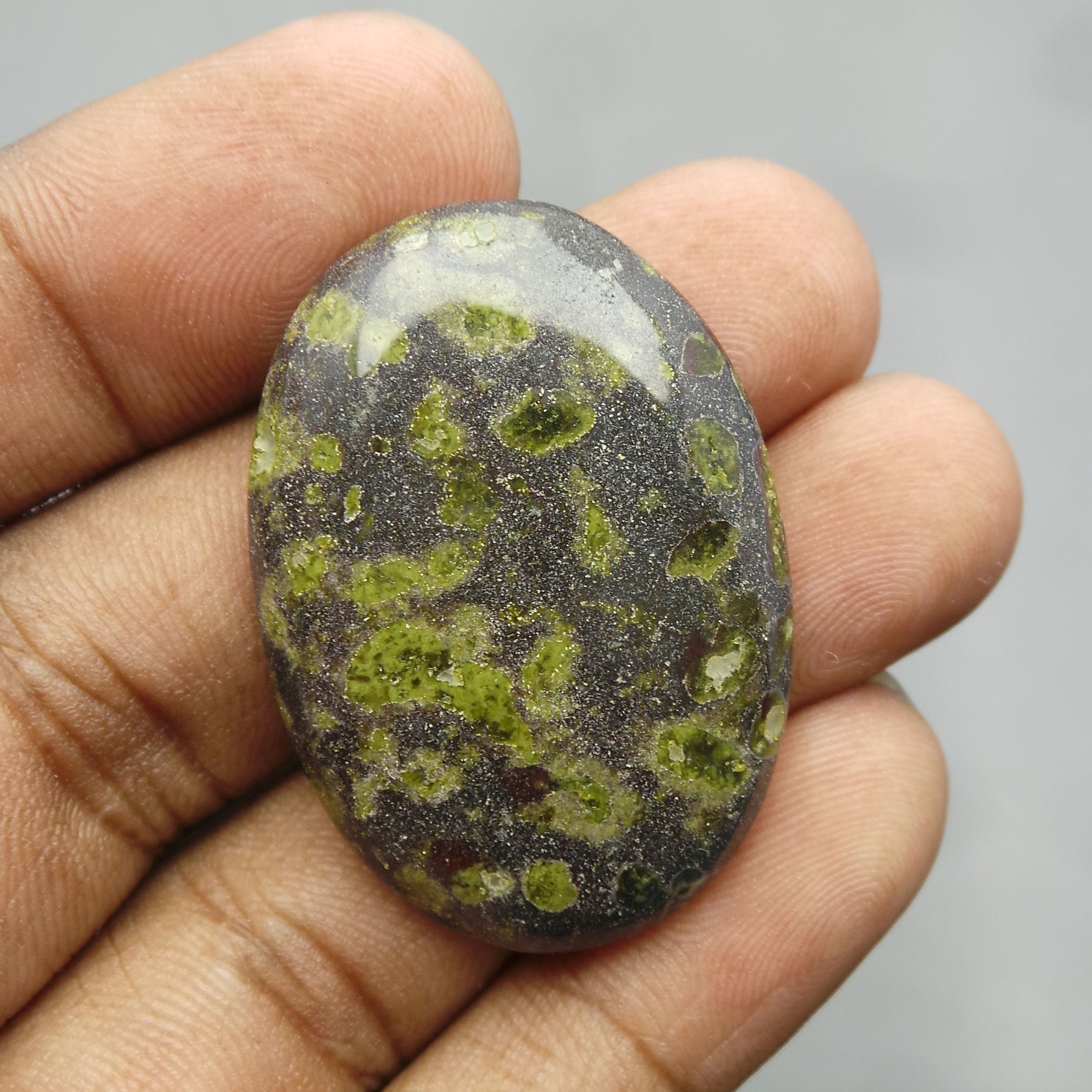 Green Epidote Gemstone CabochonGreen Epidote CabochonNatural Etsy