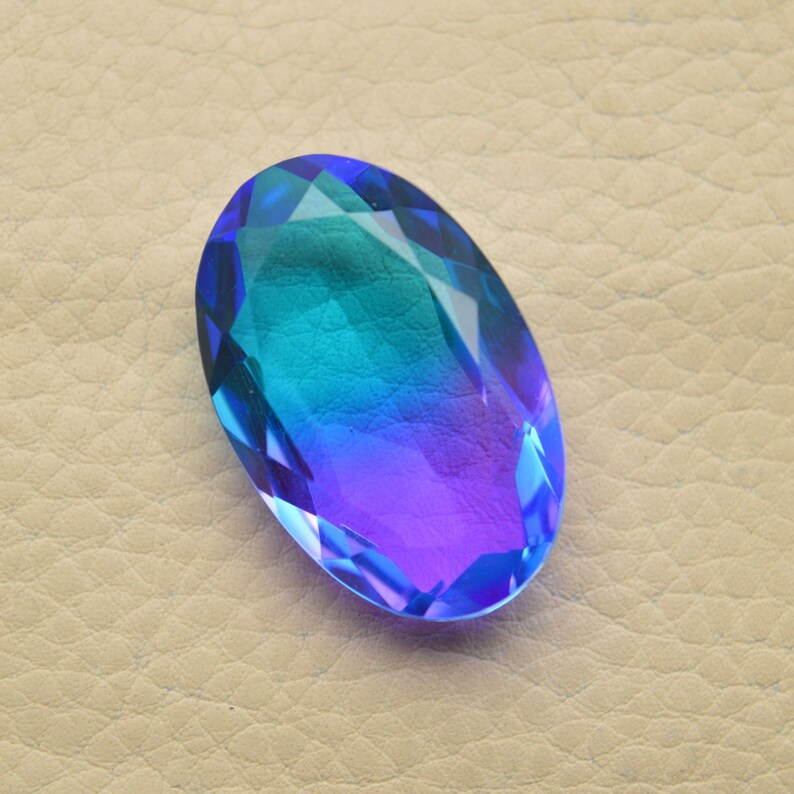 Bi Color Quartz Doublet Cut StoneBi Color Quartz DoubletBi Etsy