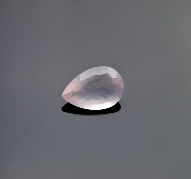 Rose Quartz Gemstone Cut Stone-Rose Quartz Cut Stone-Natural Rose Quartz Faceted Cut Pear Shape Gemstone-High Quality-Wholesalegems