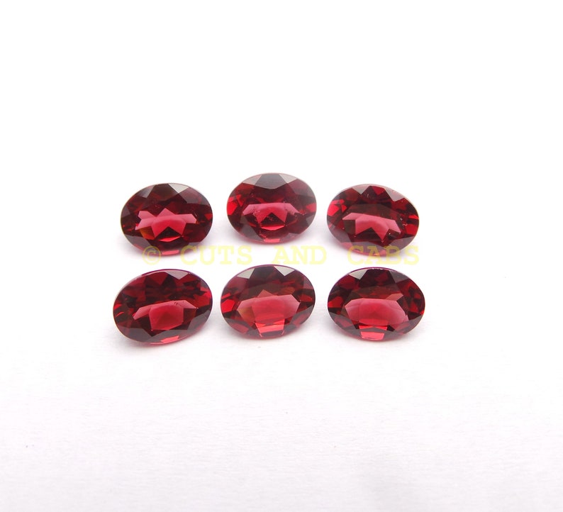 Mozambique Garnet Gemstone Cuts-Mozambique Garnet Stone-Natural Mozambique Garnet Faceted Oval Gemstone-9x7 MM-3 Pcs-Wholesalegems-BS10648