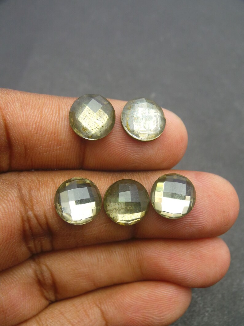 10mm Round Pyrite Cabochon Smooth Loose Natural Gemstone Bulk Sale DIY Jewelry 10mm Round Pyrite Cabochon Smooth Loose Natural Gemstone Bulk Sale DIY Jewelry
