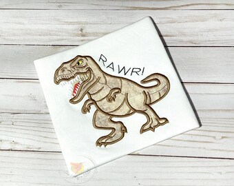 T-Rex Rawr Shirt, Tyrannosaurus Shirt, Boys T-Rex Dinosaur Shirt, Boys Trex Shirt, Boys Animal Shirt, Velociraptor Shirt