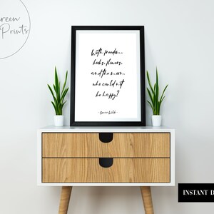 Printable Oscar Wilde Minimalist Monochrome Quote Print | INSTANT DOWNLOAD