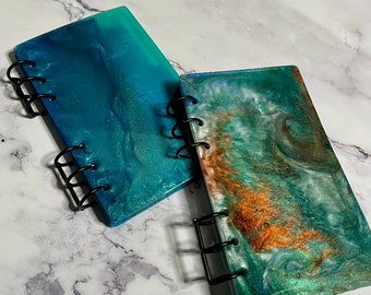 Medium size Art Resin Notebooks or Journals