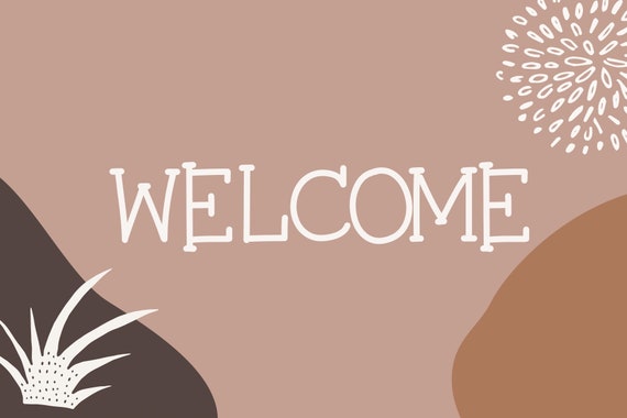Welcome FontFun Handwritten FontHome sweet Home FontThin | Etsy