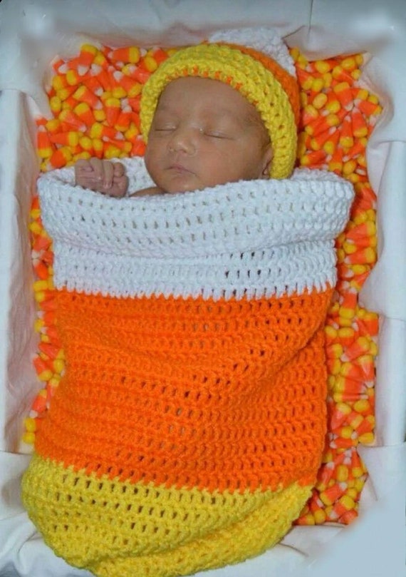 Candy Corn Hat Baby Candy Corn Newborn Candy Corn Knit 