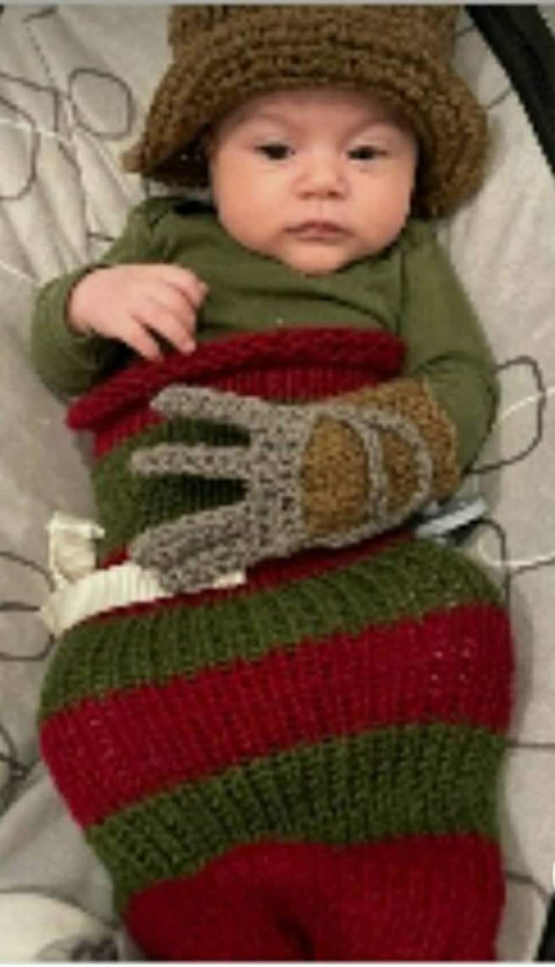 Freddy Krueger Baby Costume a Nightmare on Elm Street Baby Etsy