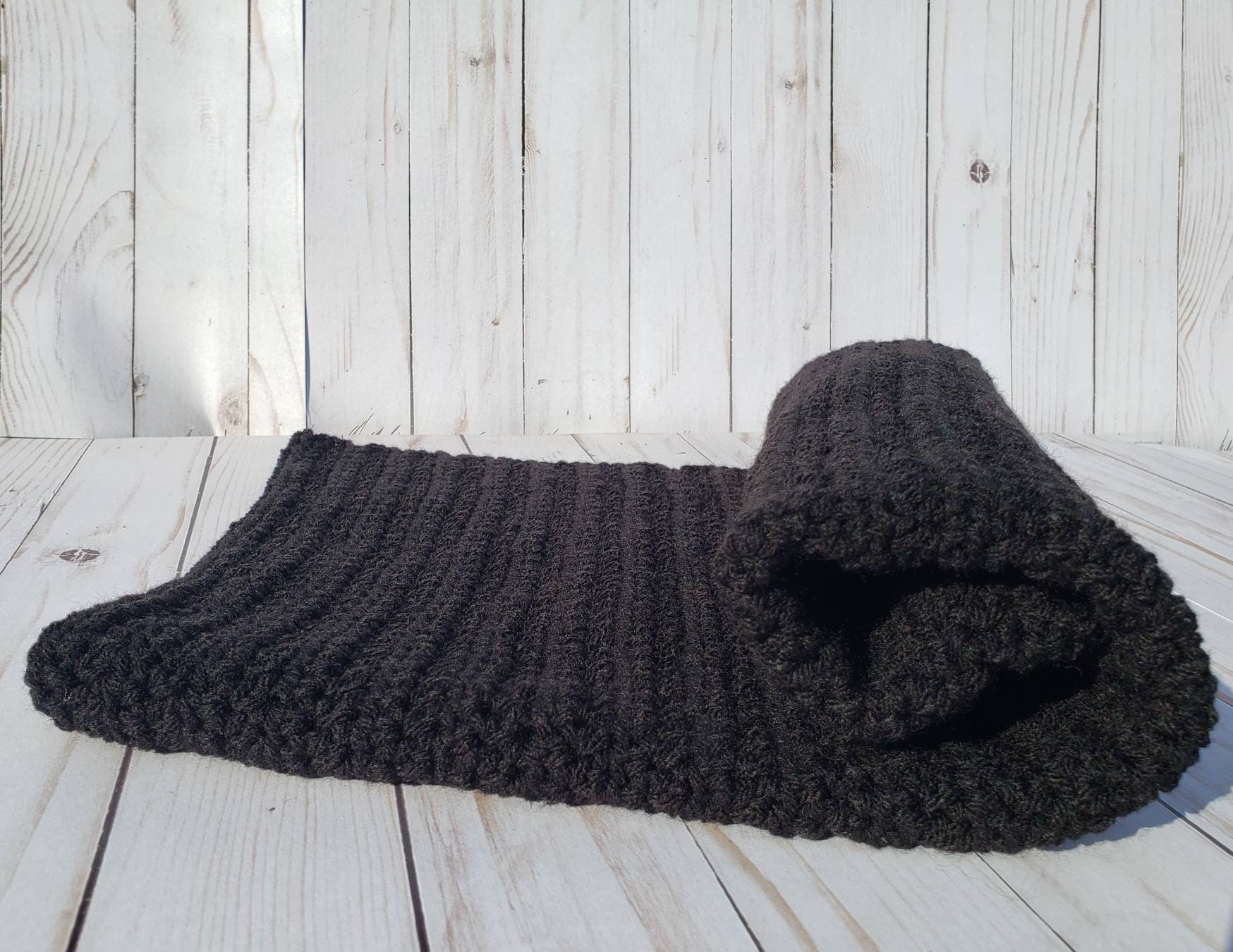 Modern Posh Goth Baby Blanket and Hat Set Solid Etsy