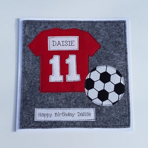 Tarjeta de cumpleaños personalizada hecha a mano con temática de fútbol para papá, abuelo, tío o un amigo - Tarjeta de fútbol - Tarjeta de cumpleaños masculina
