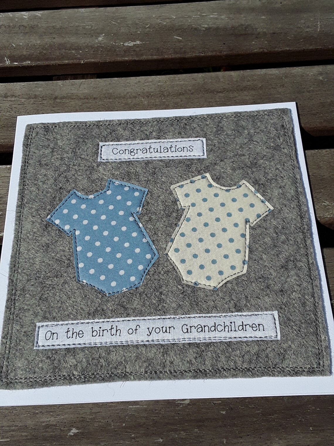 New Grandparents card it's twins on the birth of your Etsy
