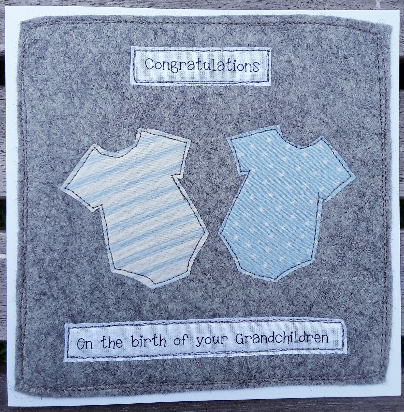 Handmade New Grandparents Card It's Twins on the Birth Etsy UK