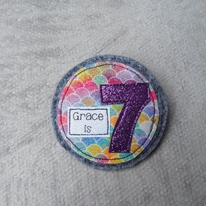 Personalised Birthday Badge - Handmade Birthday Badge - Personalised ...