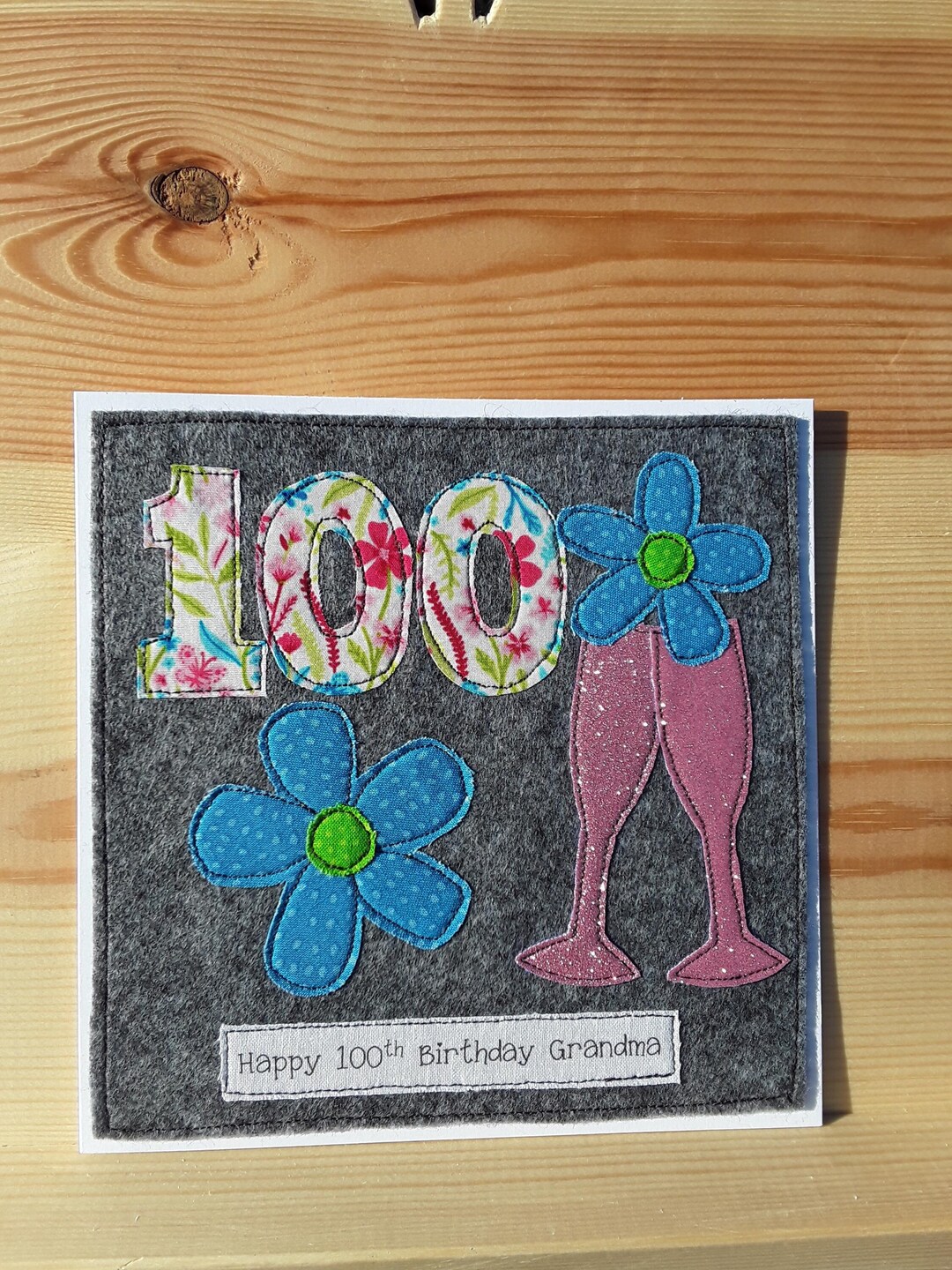 Personalised 100th Birthday Card - Female Birthday - Floral Birthday ...