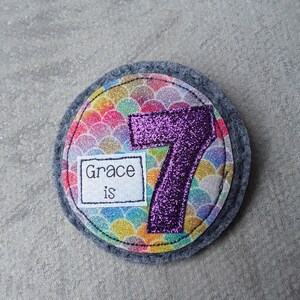 Personalised Birthday Badge - Handmade Birthday Badge - Personalised ...