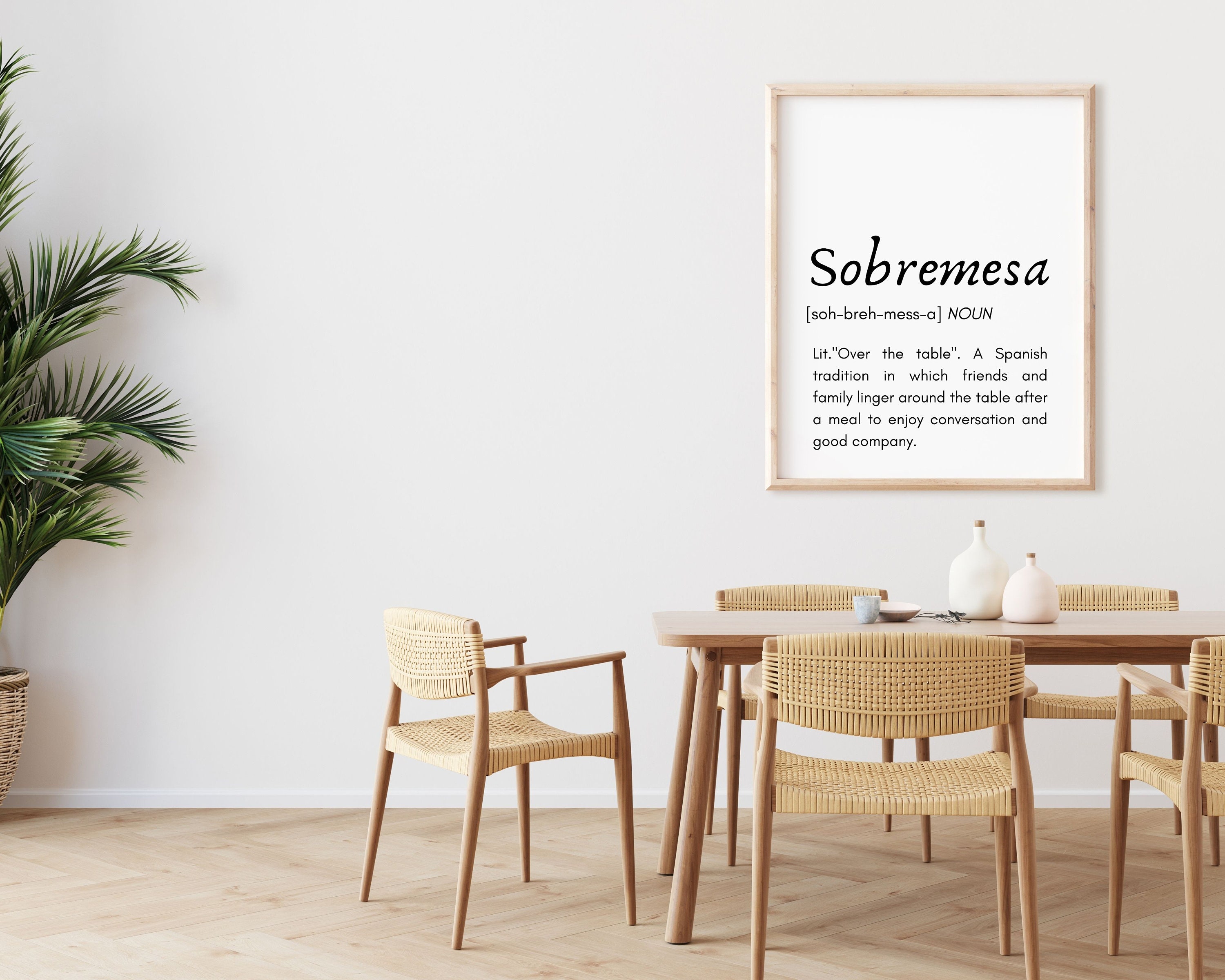 Printable Word Wall Art Spanish Word Art Sobremesa Etsy