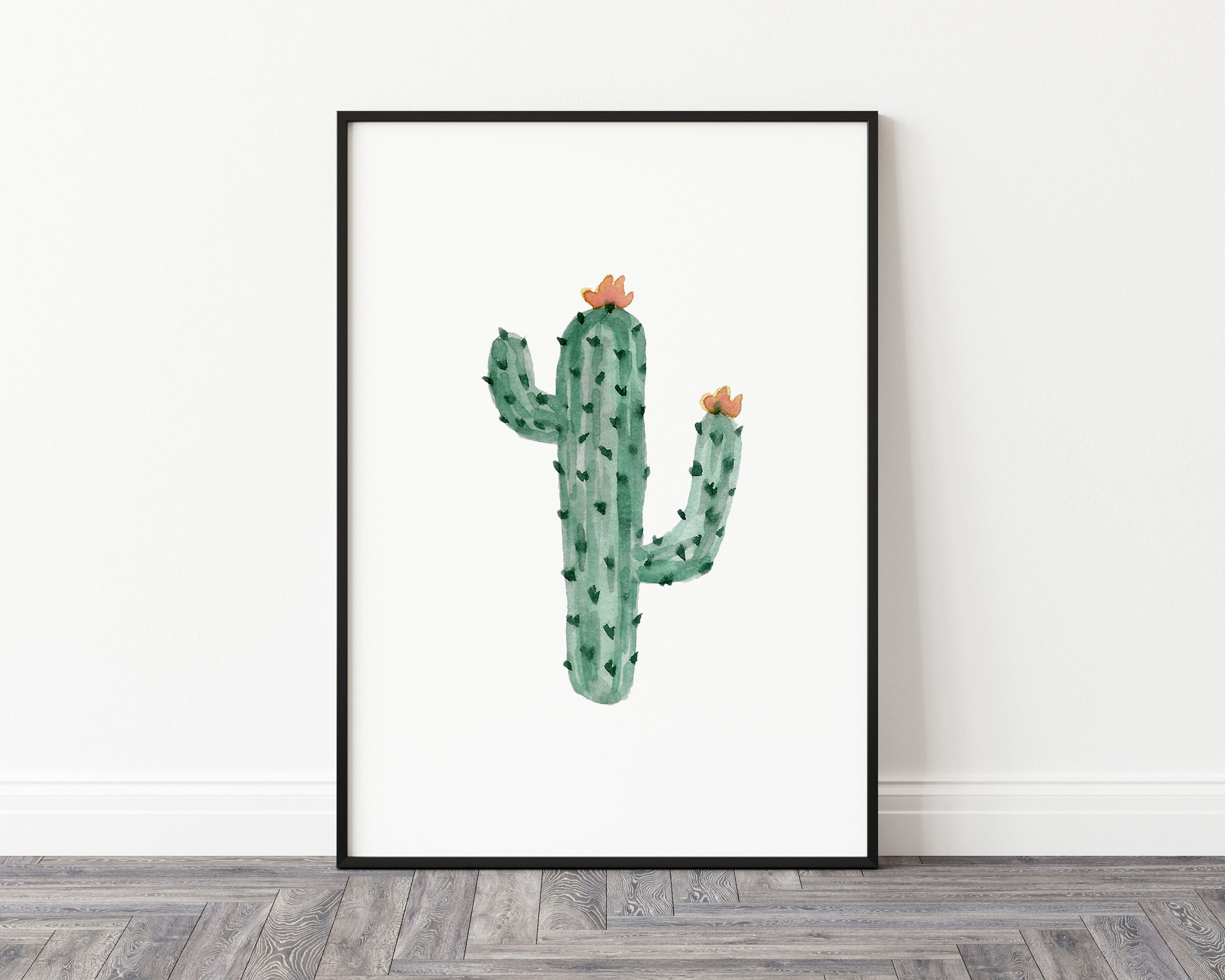 Saguaro Cactus Digital Download Wall Art Printable Etsy UK