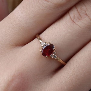 Ruby celtic Ring - July Birthstone - Gold Ring - Gemstone Ring - Engagement Ring - Ring - Rectangle Ring - pink Ring