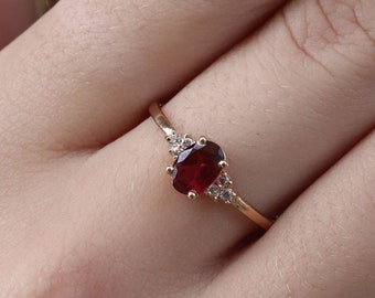Ruby celtic Ring - July Birthstone - Gold Ring - Gemstone Ring - Engagement Ring - Ring - Rectangle Ring - pink Ring